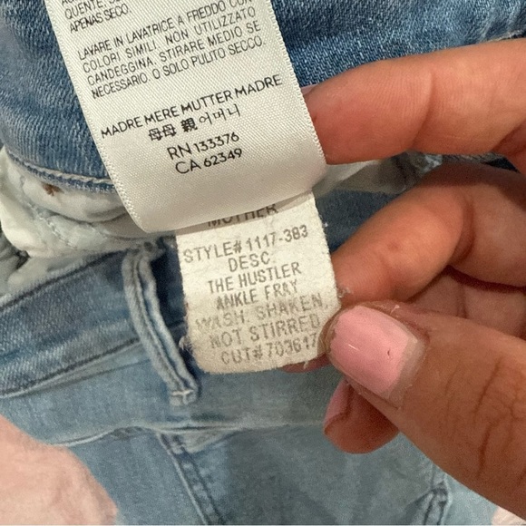 Mother Jeans The Hustler Ankle Fray in Shaken, Not Stirred - Picture 11 of 11